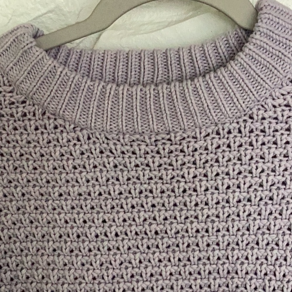 Universal Thread Small Lavender Gray Crocheted Cr… - image 3